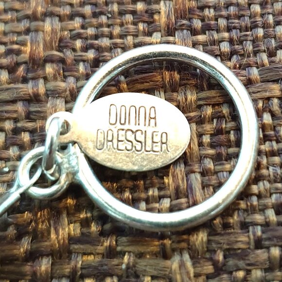 8’’ Vintage Donna Dressler 925 Sterling Silver Art Glass Crystal Bracelet - Picture 5 of 10